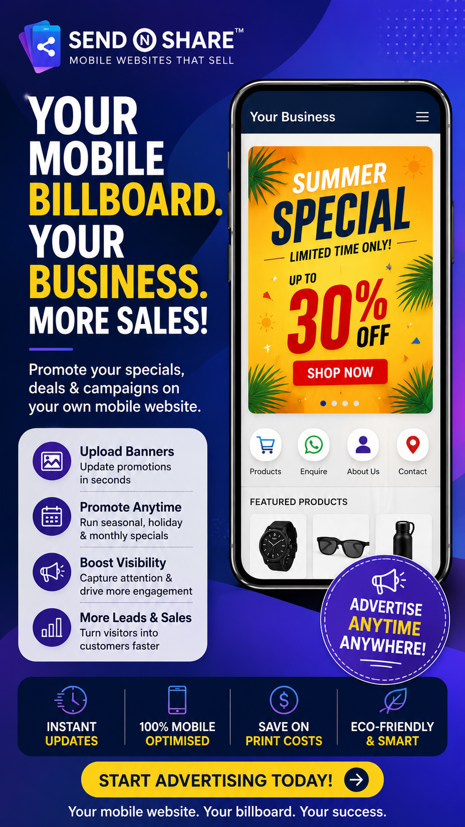 Send N Share mobile advertising campaigns